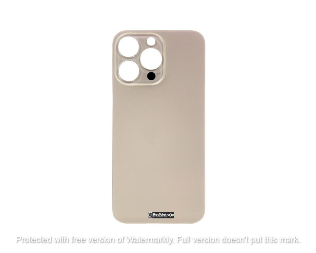 iPhone 13 pro max Back cover big hole gold Recycletroop Sweden