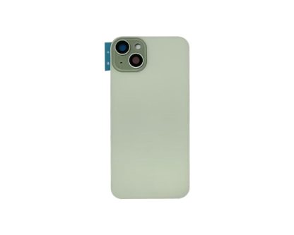iPhone 15 Plus Back Glass w/ Camera lens / Steel Plate / Wireless NFC Charging Magsafe Magnet / Flashlight Flex - Yellow