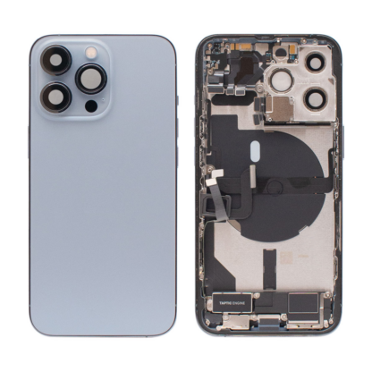 iPhone 13 Pro Back Housing Premium - With SEMI Small Parts - Blue