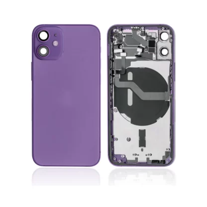 iPhone 12 Mini Back Housing Premium - With SEMI Small Parts - Purple